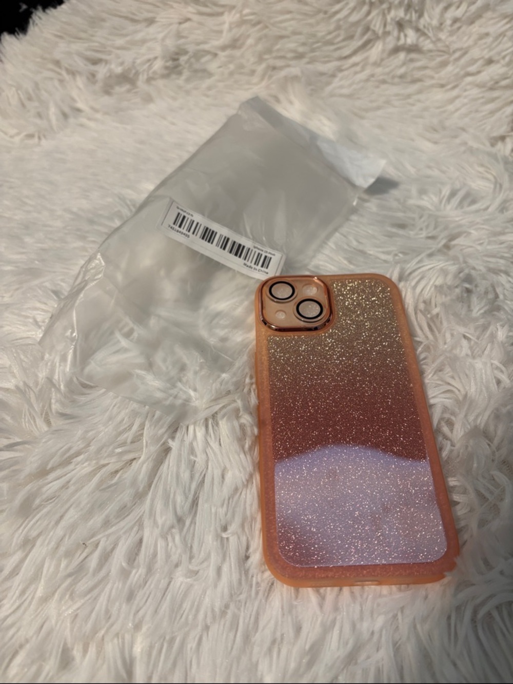 Rose Gold Glitter iPhone 15 Case - Brand new